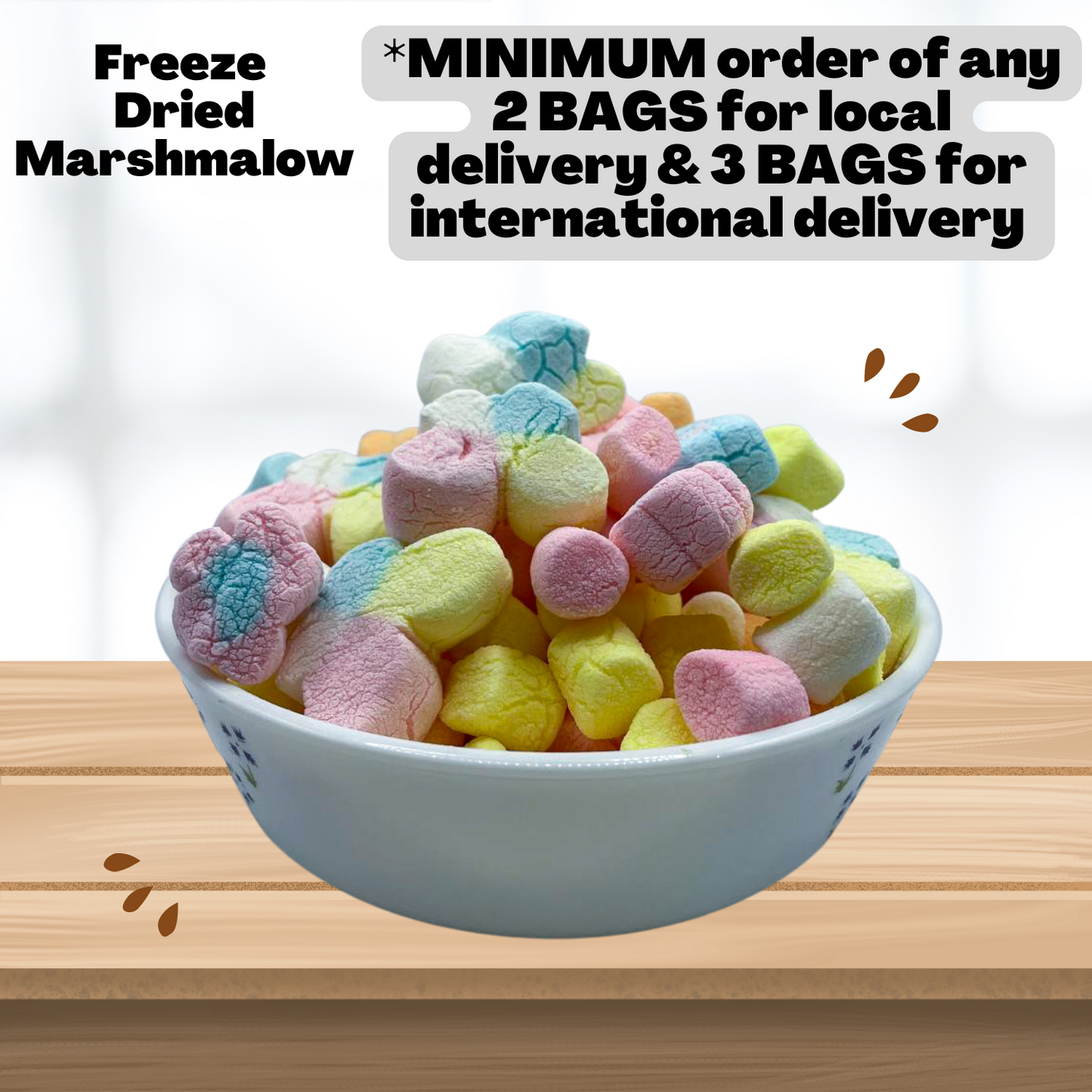 Top item bundle: Freeze Dried marshmallows Halal 7 bag bundle