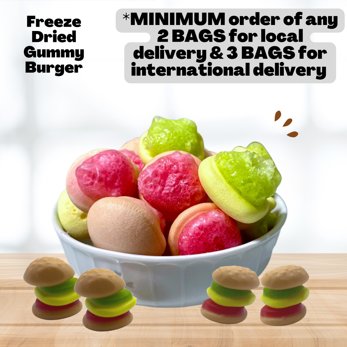 Freeze Dried Gummy Burger Halal