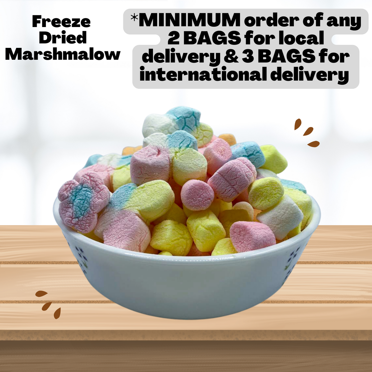 Top item bundle: Freeze Dried marshmallows  Halal 7 bag bundle