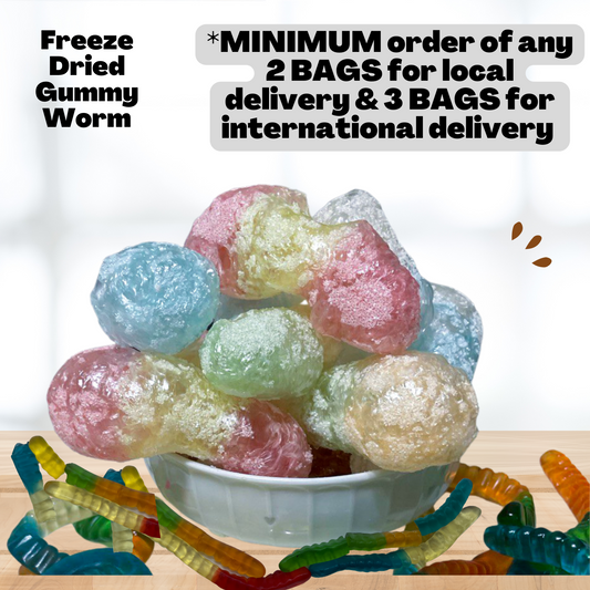 Freeze Dried Gummy Worms Halal